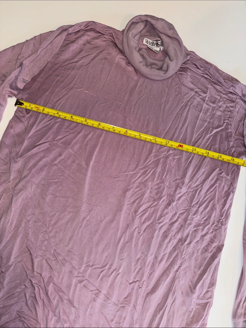 WinterSilks Lavender Women’s  Long-Sleeve Turtleneck